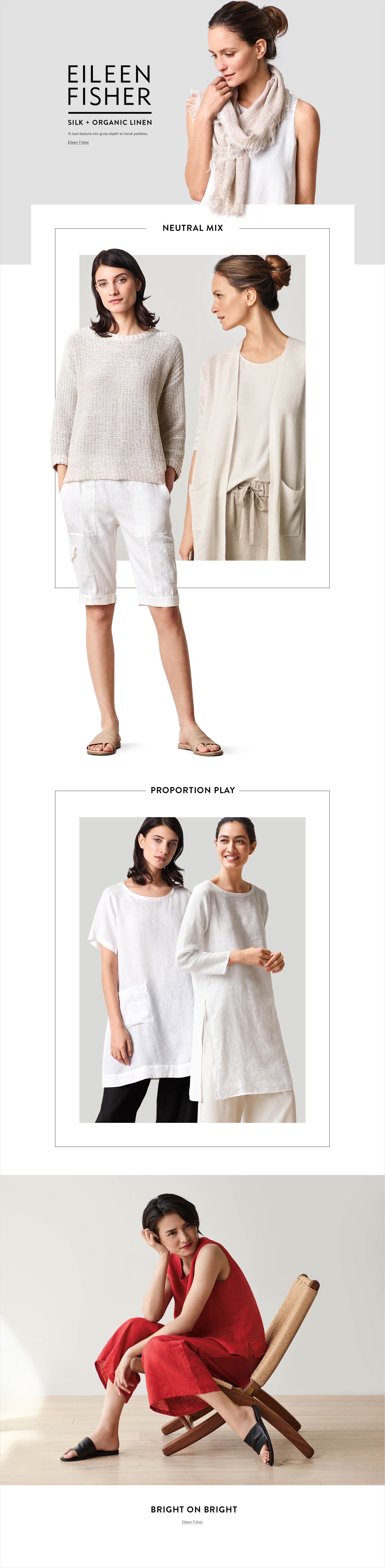 Web UI - Eileen Fisher Silk Landing Page