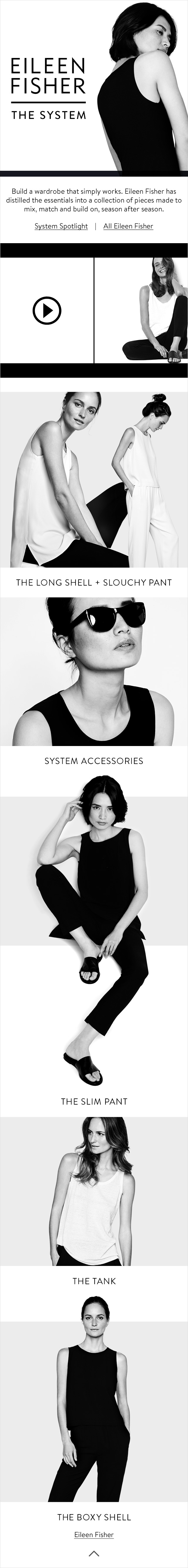 Web UI - Eileen Fisher System Mobile Page